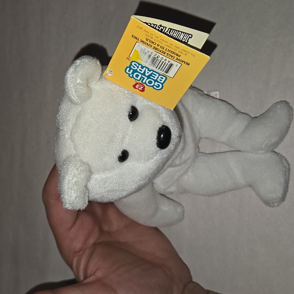 TY GOLD'n Bears 23 Michael Jordan 90s Beanie Baby Retirement New With Tags - Picture 13 of 13